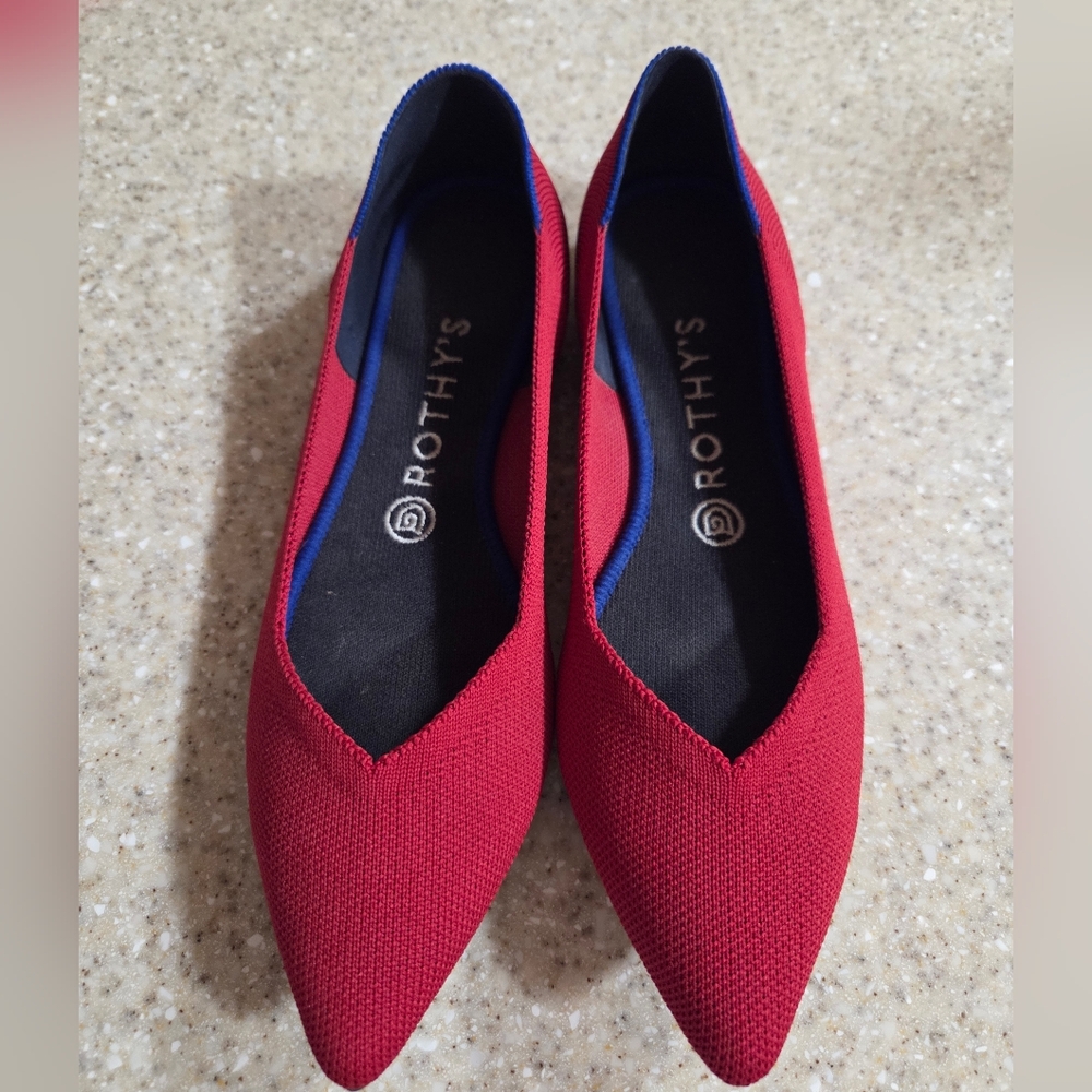Rothy’s The Point Lollipop Red Size 9 Like New